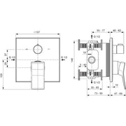 Ideal Standard - IS Badearmatur UP Conca Chrom