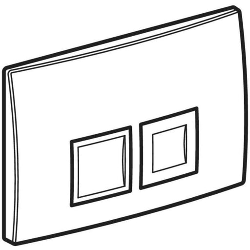 Geberit Vertriebs - Delta25 (ex Delta35) BetPl., 2-M-Sp. Square, weiß alpin