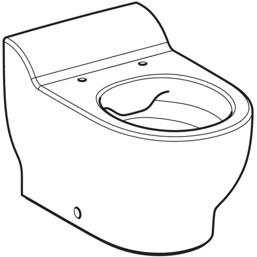 Geberit Vertriebs - Bambini SWC für Kinder, Tiefspüler Rimfree, H:30cm, weiß