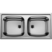 Blanco - Einbauspüle 2 Becken 860x435mm