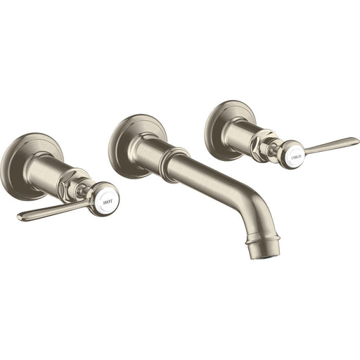 Hansgrohe - 3-Loch Waschtischarmatur AXOR Montreux Wand Fertigset Hebelgriff BN