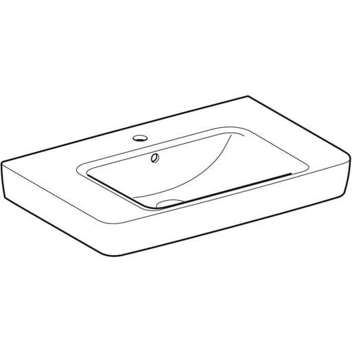 Geberit Vertriebs - RENOVA Plan WT mit Ablagefl., 75x48cm m. Hl.. m. Ül., weiß, KeraTect, NEU