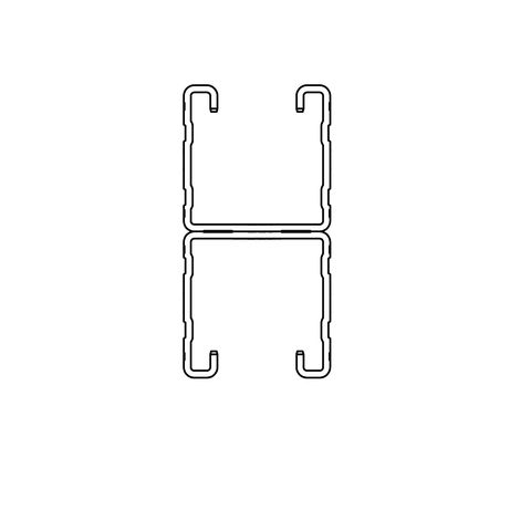 Walraven - Doppelschiene RapidStrut 6m BUP1000 41x82 (41 doppelt) 2,0mm, p.m