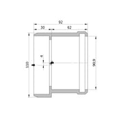 Wavin - Reduktion AS+ DN 100x90 kurz