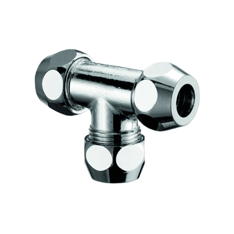SCHELL - T-Quetschverschraubung 8mm DN10 (3/8) verchromt