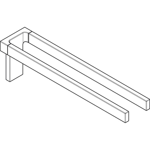 Hansgrohe - Handtuchhalter zweiarmig Axor Universal Rectangular chrom