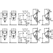 VILLEROY & BOCH - Absaug-Urinal O.novo 7523 335x560x320mm Weiß Alpin CeramicPlus