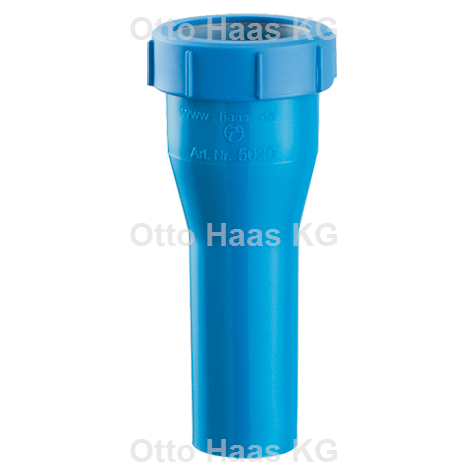 Otto Haas KG - Reduzierstück DN50/40, für Trichter, blau
