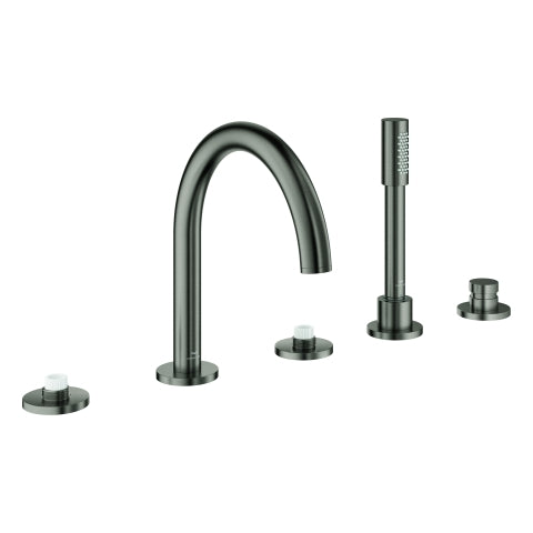 Grohe - 5-L-Wannenkombin. Atrio Private C. 25224 für Hebelgriffe hard graphite geb