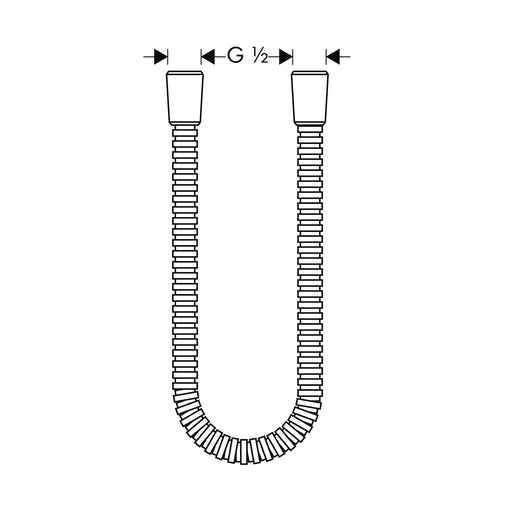Hansgrohe - Metallschlauch AXOR MONTREUX 1/2x1/2x1600mm 28116000 chrom