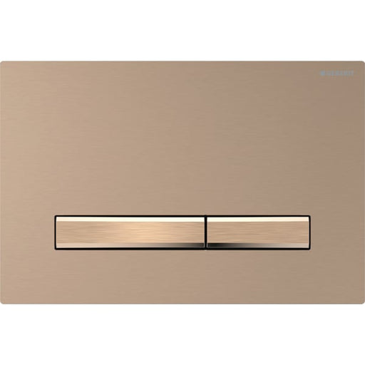 Geberit Vertriebs - Sigma50 BetPl., für 2-Mengen-Spülung Square, Metallfarbe rotgold gebü./Etc
