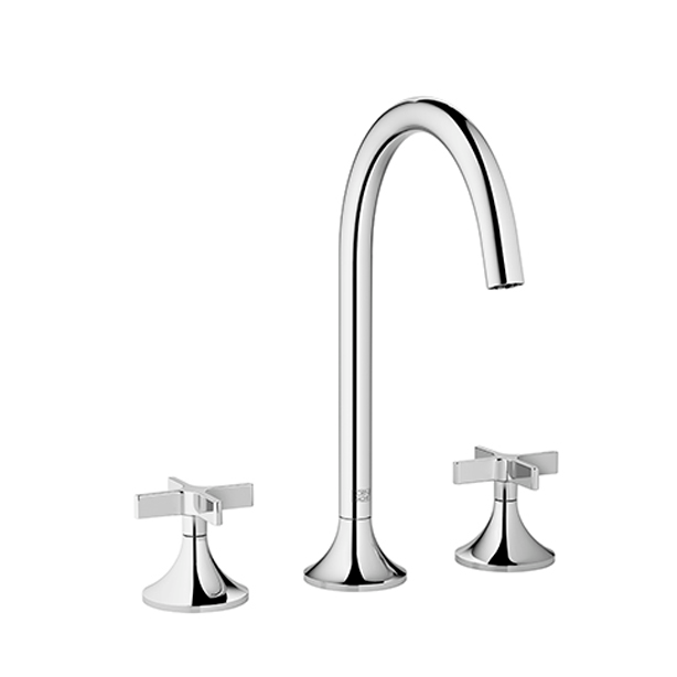 Dornbracht - WT-3-Lochbatt. m. Ablaufgarn. VAIA 20713809 platin gebürstet