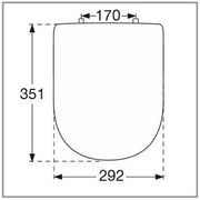 VILLEROY & BOCH - Urinal-Deckel A18 mit SoftClosing Scharniere verchromt Typ 8M29S101