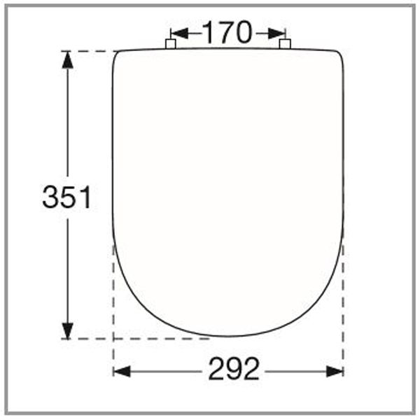 VILLEROY & BOCH - Urinal-Deckel A18 mit SoftClosing Scharniere verchromt Typ 8M29S101