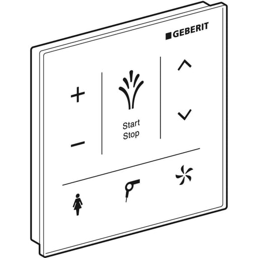 Geberit Vertriebs - Wandbedienpanel, zu AquaClean Mera und Tuma Comfort, Glas schwarz