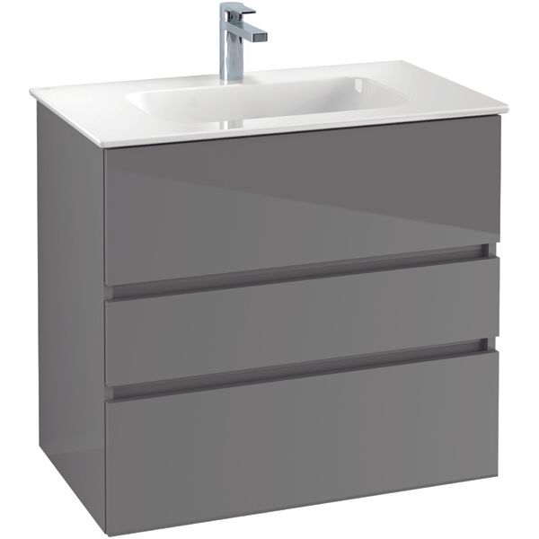 VILLEROY & BOCH - Möbelset 05 A18 Waschtisch 800mm WT-Unterschrank 3 Auszüge VJ Nordic Oak