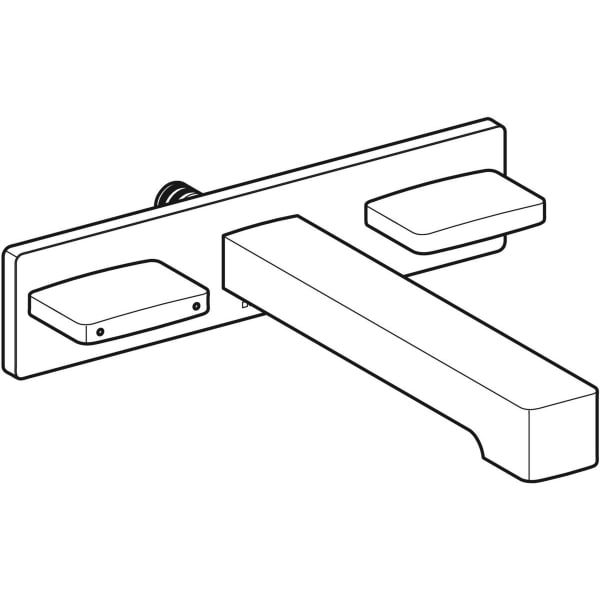 Geberit Vertriebs - Arm.Körper für Geberit ONE WT-Arm. eck. Design, W.-Mont.,L:22cm, swm/Etc