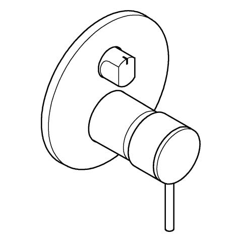 Grohe - Einhandbatterie Atrio 24356 FMS für 35604 3-Wege Umstellung chrom