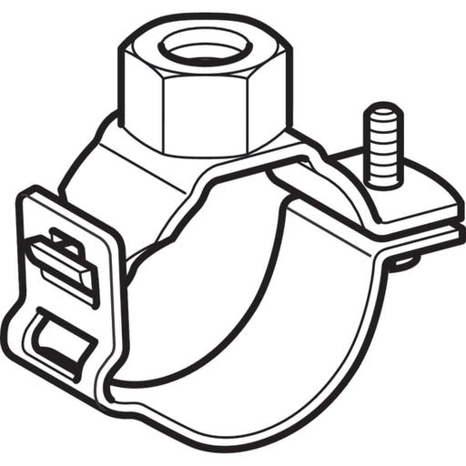 Geberit Vertriebs - Rohrschelle mit Gewindemuffe G1/2 verstellbar d50/58 361.841.00.2