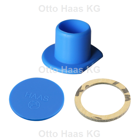 Otto Haas KG - Verschluss-Set für Geräteanschluss Spülensiphon 1 weiß