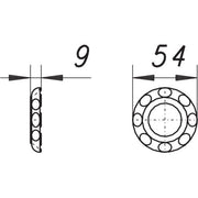 Dallmer - Kontermutter 1 zu HL 400/405/406, weiß