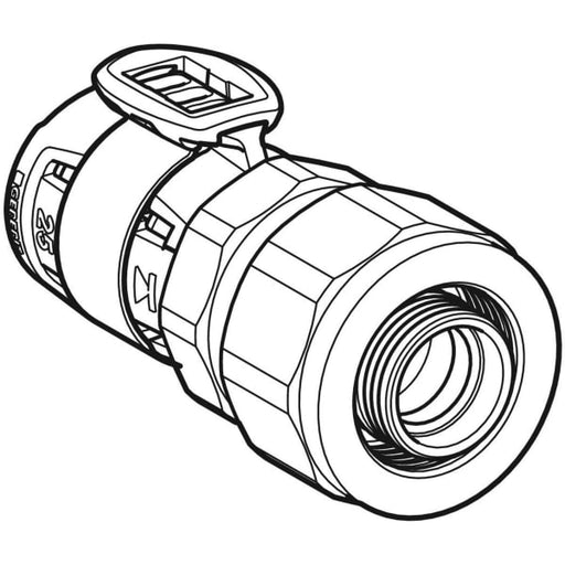Geberit Vertriebs - FlowFit Übergang mit Verschraubung auf PEX-Rohre SiBr d16-13/16
