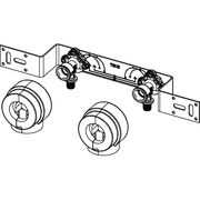 TECE SE - TECEflex Montageeinheit 2 WS Si-Bronze 16 x Rp 1/2, 150 mm inkl. Schalldämmbox