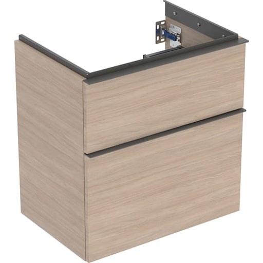 Geberit Vertriebs - iCon Unterschrank f. WT, verk. Ausld. 59,2x61,5x41,6cm, Eiche natur/Gr. Lava