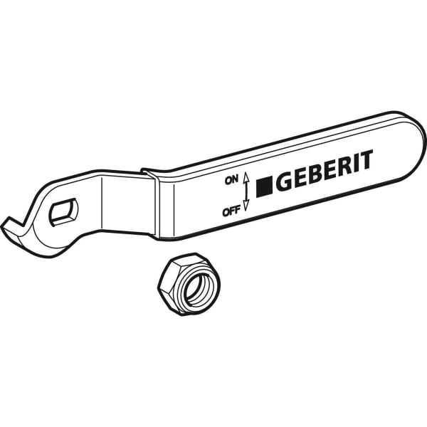 Geberit Vertriebs - Set Betätigungshebel zu Kugelhahn d42