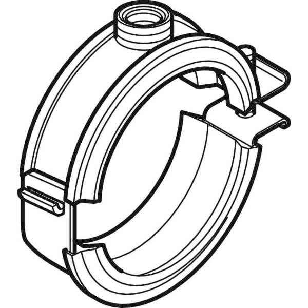 Geberit Vertriebs - Silent-db20 Rohrschelle gedämmt mit Gewindemuffe M10 / G1/2 d63 306.812