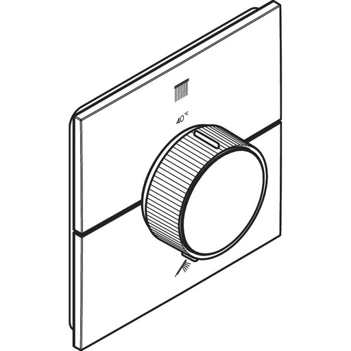Hansgrohe - Thermostat UP Axor ShowerSelect ID Fertigset 2 Verbraucher eckig MSW