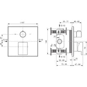 Ideal Standard - IS UP-Badearmatur Extra Chrom