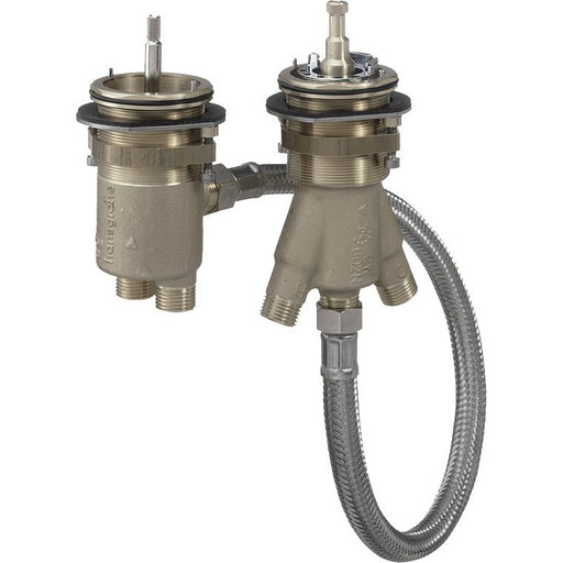 Hansgrohe - Grundkörper 2-Loch Wannenrandarmatur 13550180 mit Thermostat
