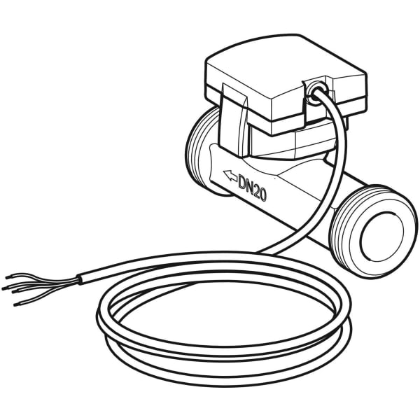 Geberit Vertriebs - Temp- und Volumenstromsensor für GEBUS, DNV:15, Rg G3/4