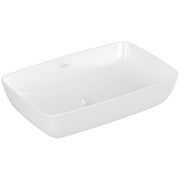 VILLEROY & BOCH - Aufsatzwaschbecken Artis 580x380mm Rechteck o. ÜL. Stone White CeramicPlus