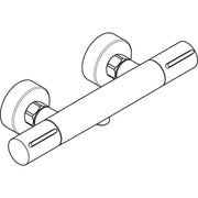 Hansgrohe - Thermostat Ecostat Element Brausenmischer Aufputz DN15 mattschwarz