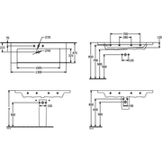 VILLEROY & BOCH - SchrankWT Subway 3.0 1300x470mm re-eckig 1HL. o. ÜL. Stone White cplus