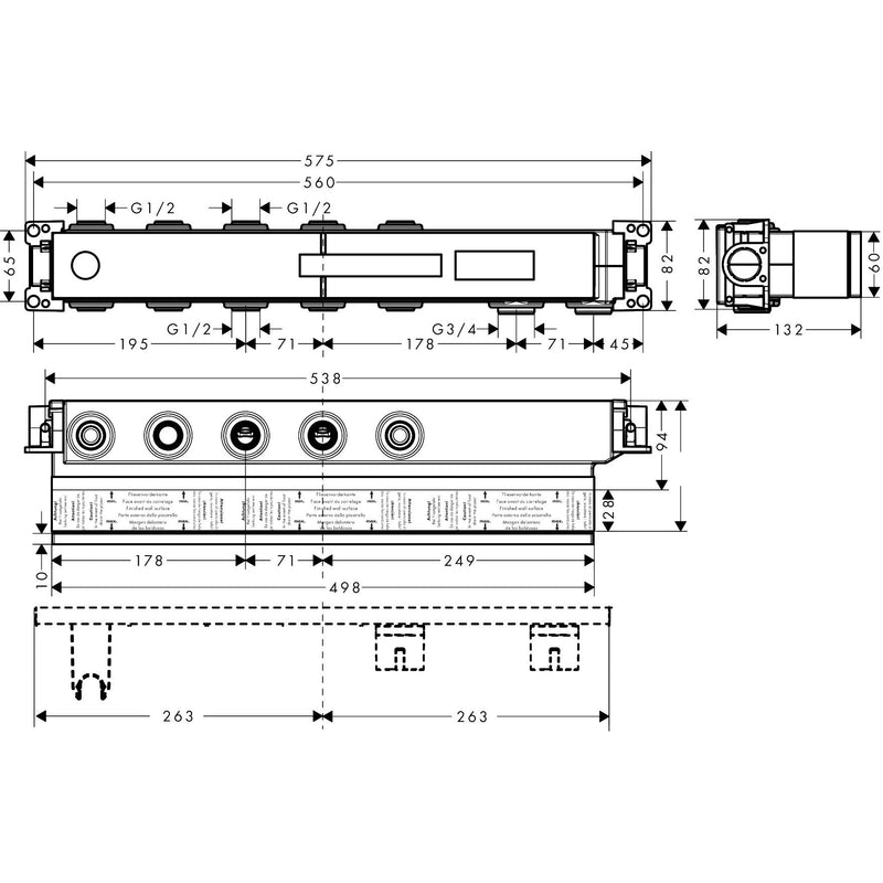 Hansgrohe - Grundset Select 3 Verbraucher