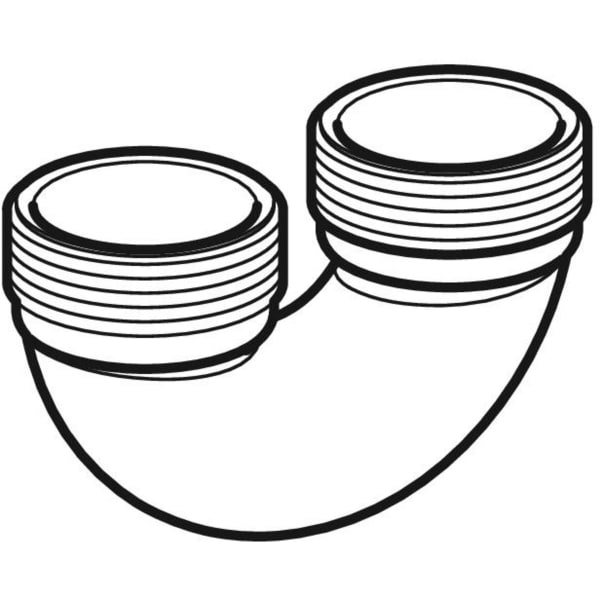 Geberit Vertriebs - Gewindebogen d40 weiß-alpin