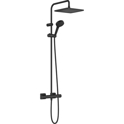 Hansgrohe - Showerpipe 240 1jet Vernis Shape EcoSmart mattschwarz m.Brausethermostat
