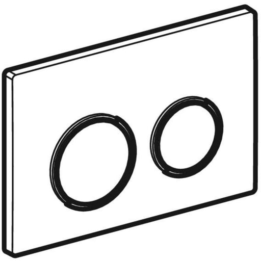 Geberit Vertriebs - BetPl. OMEGA20 für 2-Mengen-Sp. weiß / hgl.verchr. / weiß