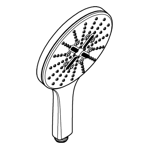 Grohe - Handbrause RAINSHOWER 150 SmartActive 26553 chrom