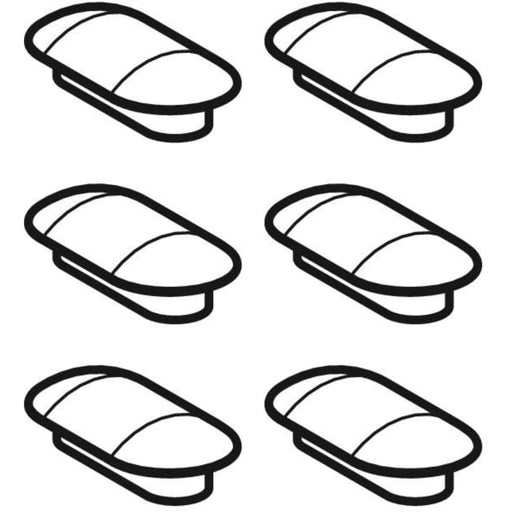 Geberit Vertriebs - Set Puffer für WC-Sitz und WC-Deckel f. Geberit AquaClean Mera (6 St.)