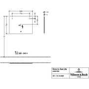 VILLEROY & BOCH - Spiegel More to See Square A47510 1000x700x27mm mit Beleuchtung