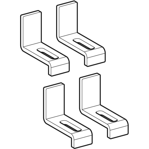Geberit Vertriebs - Befestigungswinkel (4 Stück) 554020