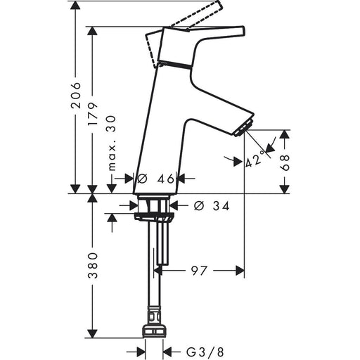 Hansgrohe - Standventil 80 Talis S Kaltwasserventil, chrom