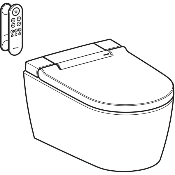 Geberit Vertriebs - WC-Komplettanlage AQUACLEAN Sela Wand-WC glanzchrom