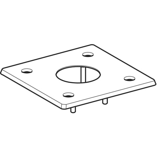 Geberit Vertriebs - Flanschplatte, zu Bodendrücker für pneumatische Spülauslösungen