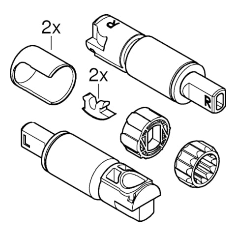 Grohe - Stoßdämpfer 49535 für Cube Ceramic WC-Sitz SoftClose