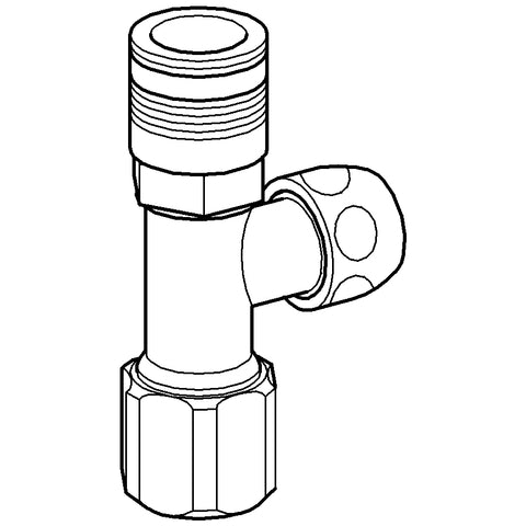 Grohe - Eckventil 43821 komplett für Wandeinbau-Spülkasten